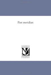 Cover of: Past meridian by Lydia H. Sigourney