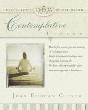 Cover of: Contemplative living by Joan Duncan Oliver