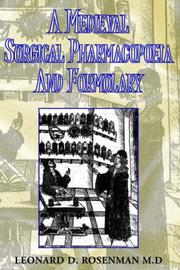 Cover of: A Medieval Surgical Pharmacopoeia And Formulary