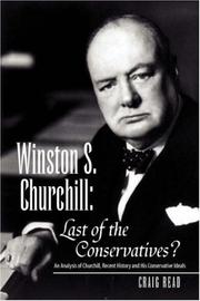 Cover of: Winston S. Churchill by Craig Read