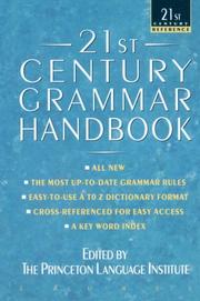 Cover of: 21st Century Grammar Handbook by Barbara Ann Kipfer