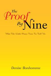 Cover of: The Proof By Nine by Denise Bonhomme, Denise Bonhomme