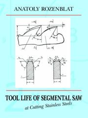 Cover of: Tool Life of Segmental Saw at Cutting Stainless Steels
