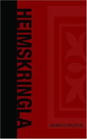 Cover of: Heimskringla, Volume 1 by Snorri Sturluson