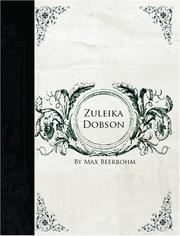 Cover of: Zuleika Dobson  (Large Print Edition) by Sir Max Beerbohm