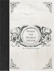 Cover of: When the World Shook (Large Print Edition) by H. Rider Haggard