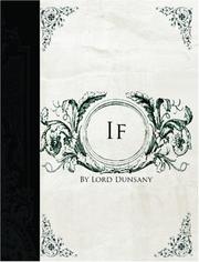 Cover of: If  (Large Print Edition) by Lord Dunsany