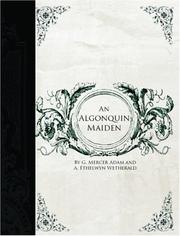Cover of: An Algonquin Maiden (Large Print Edition) by G. Mercer Adam