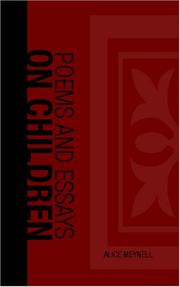 Cover of: Poems and Essays on Children