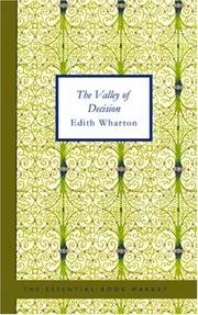 Cover of: The Valley of Decision by Edith Wharton