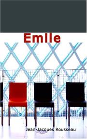 Cover of: Emile by Jean-Jacques Rousseau