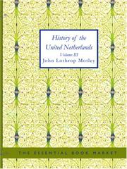 Cover of: History of the United Netherlands: 1590-99
