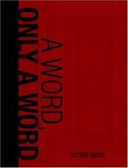 Cover of: A Word Only A Word (Large Print Edition)