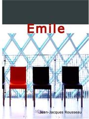Cover of: Emile (Large Print Edition) by Jean-Jacques Rousseau