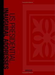 Cover of: US Presidential Inaugural Addresses by Various