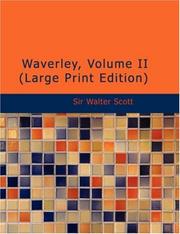 Cover of: Waverley, Volume II (Large Print Edition) by Sir Walter Scott
