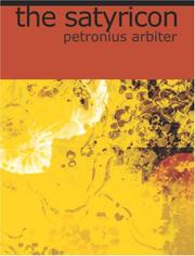 Cover of: The Satyricon (Large Print Edition) by Petronius Arbiter
