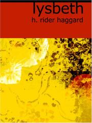 Cover of: Lysbeth (Large Print Edition) by H. Rider Haggard