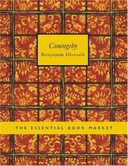 Cover of: Coningsby (Large Print Edition) by Benjamin Disraeli