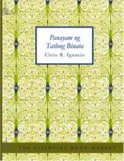 Cover of: Panayam ng Tatlong Binata (large Print Edition)