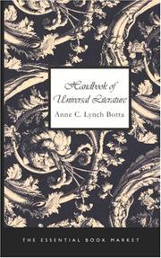 Cover of: Handbook of Universal Literature by Anne C. Lynch Botta