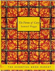 Cover of: The Forme of Cury (Large Print Edition) by Samuel Pegge