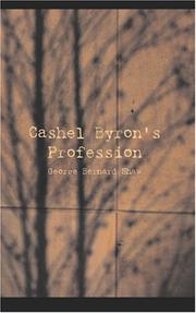 Cover of: Cashel Byron\'s Profession by George Bernard Shaw