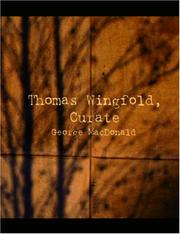 Cover of: Thomas Wingfold, Curate (Large Print Edition) by George MacDonald