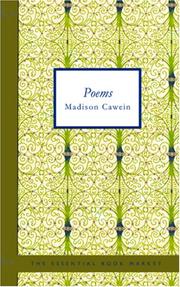 Cover of: Poems by Madison Cawein