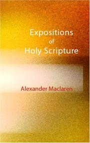 Cover of: Expositions of Holy Scripture
