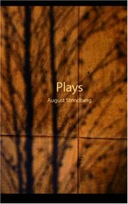 Cover of: Plays:  by August Strindberg