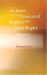 Cover of: The Book of the Thousand Nights and One Night, Volume IV