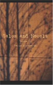 Cover of: Tales and Novels, Volume 2: Popular Tales