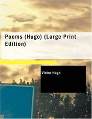 Cover of: Poems (large Print Edition) by Victor Hugo