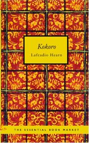 Cover of: Kokoro by Lafcadio Hearn