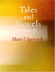 Cover of: Tales and Novels (Large Print Edition) by Maria Edgeworth