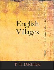 Cover of: English Villages (Large Print Edition) by P. H. Ditchfield