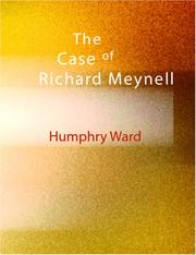 Cover of: The Case of Richard Meynell (Large Print Edition) by Humphry Ward