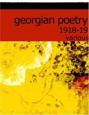 Cover of: Georgian Poetry 1918-19 (Large Print Edition) | Various