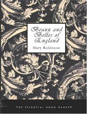 Cover of: Beaux and Belles of England (Large Print Edition) by Mary Robinson