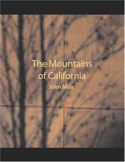 Cover of: The Mountains of California (Large Print Edition) | John Muir