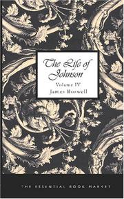Cover of: The Life of Johnson, Volume IV by James Boswell