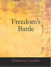 Cover of: Freedom\'s Battle (Large Print Edition) by Mohandas Karamchand Gandhi