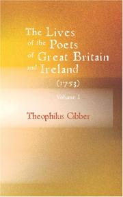 Cover of: The Lives of the Poets of Great Britain and Ireland (1753), Volume I