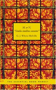 Cover of: M. or N. "Similia similibus curantur." by G. J. Whyte-Melville