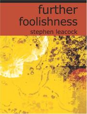 Cover of: Further Foolishness (Large Print Edition) by Stephen Leacock