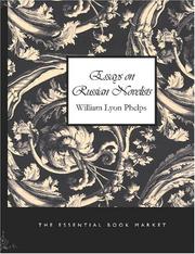 Cover of: Literary Collections on Russian Novelists (Large Print Edition) by William Lyon Phelps, William Lyon Phelps