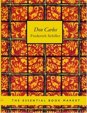 Cover of: Don Carlos (Large Print Edition) by Friedrich Schiller