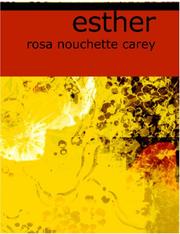 Cover of: Esther (Large Print Edition) by Rosa Nouchette Carey