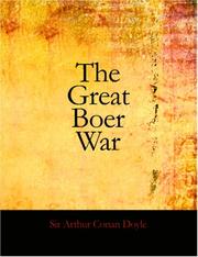 Cover of: The Great Boer War (Large Print Edition) by Arthur Conan Doyle